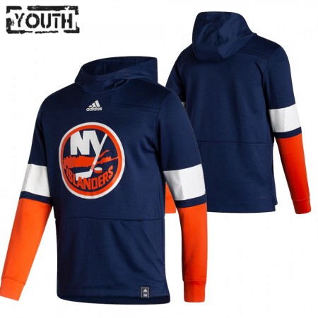 Kinder New York Islanders Blank 2020-21 Reverse Retro Pullover Hooded Sweatshirt